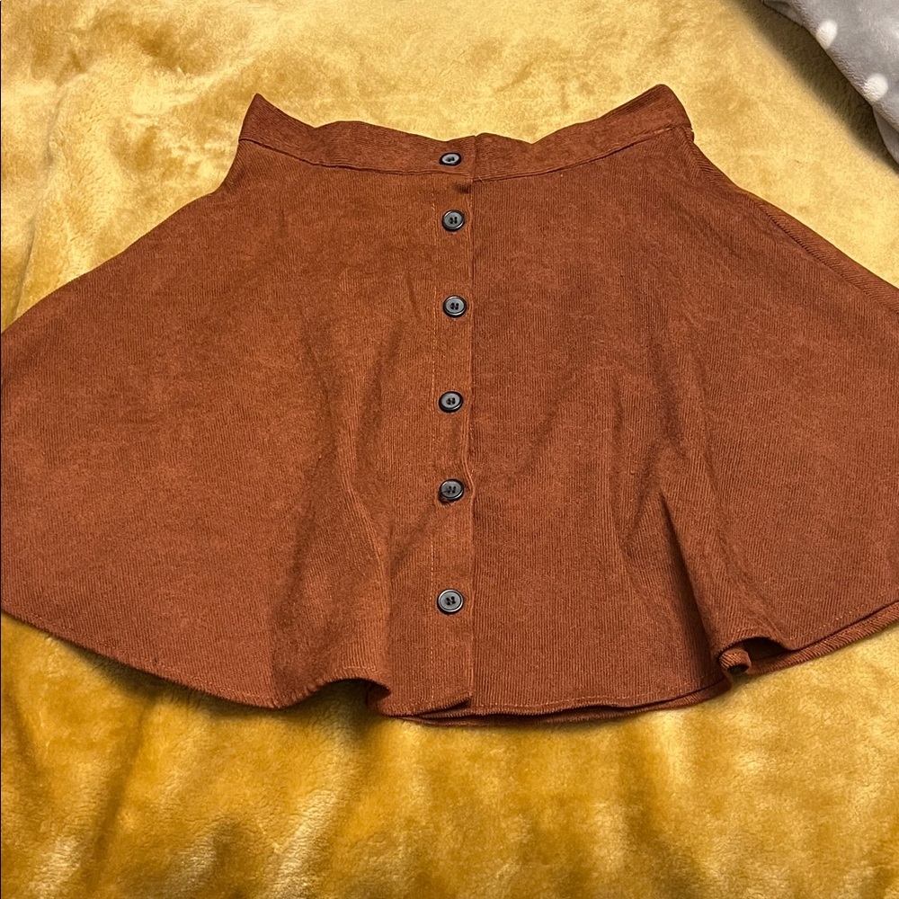 SHEIN | Women’s Sise XS Elegant Brown Button-Up Skirt